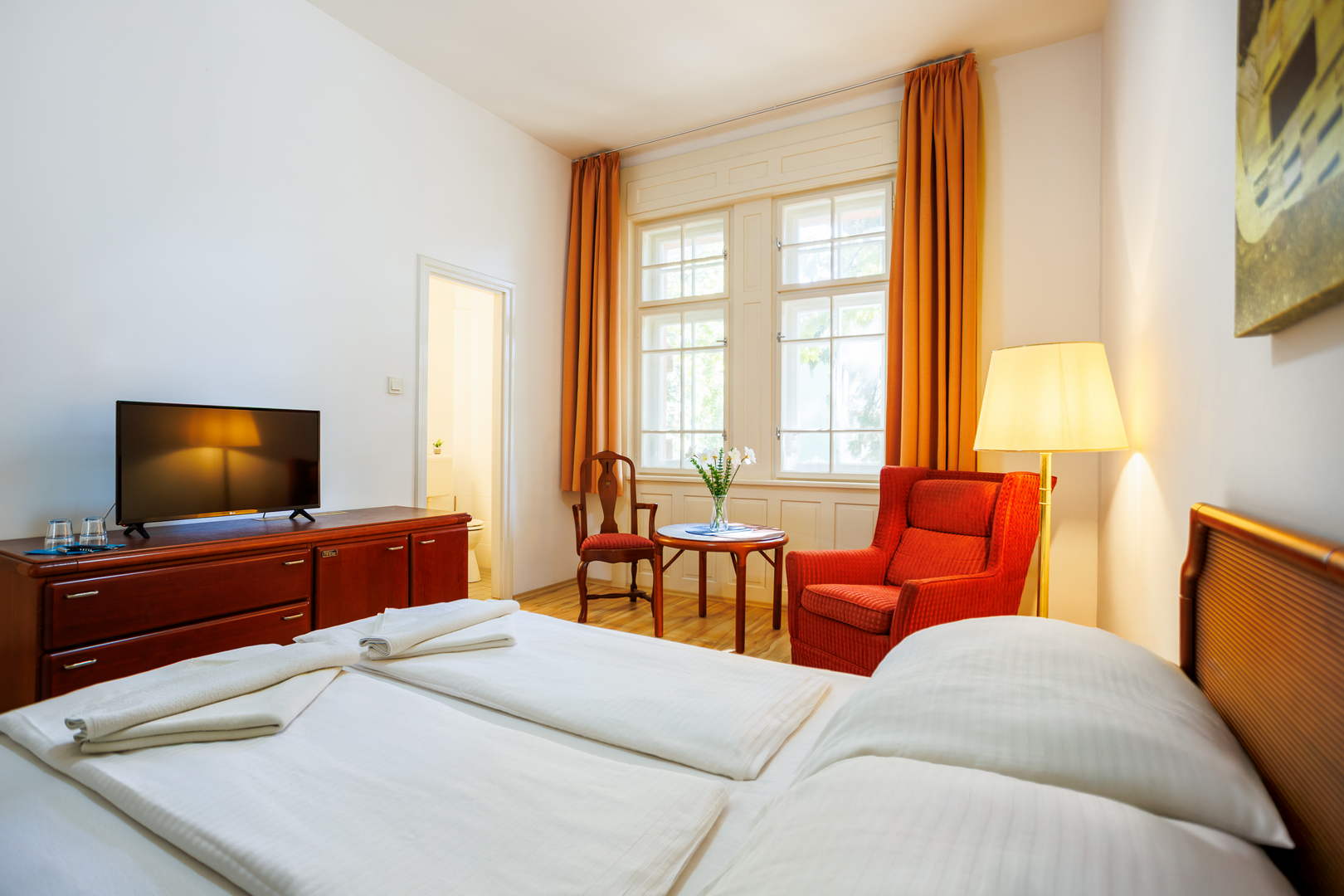 kilátás az udvarra